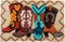 Latch Hook Kits DIY Crochet Yarn Kits: Boots Carpet Embroidery Hook Rug Kit Needlework Sets Cushion for Kids or Adults Home Decor 20x15inch